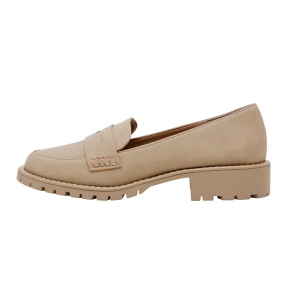 Beige Lug Loafers for Women Size 7 Dune - Picture 4 of 10
